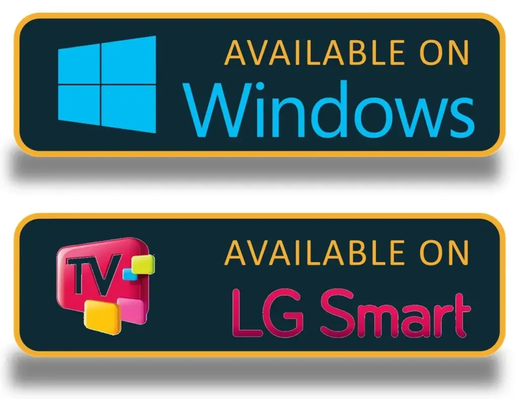 LemoTV IPTV app interface on LG smart TV and windows